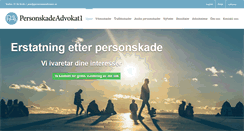 Desktop Screenshot of personskadeadvokat1.no